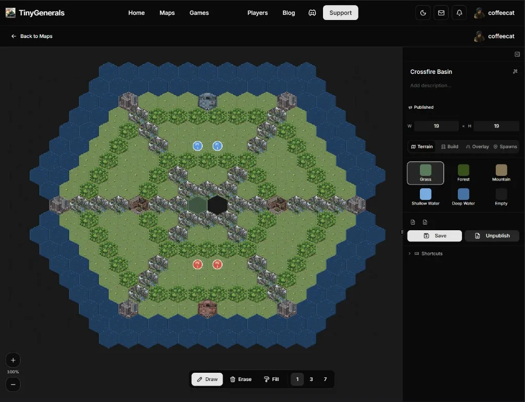 The rebuilt map editor