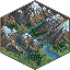 Mountain terrain tile